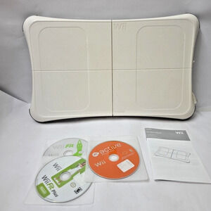 Nintendo Wii Fit Balance Board + Wii Fit + Wii Fit Plus Game + Personal Trainer